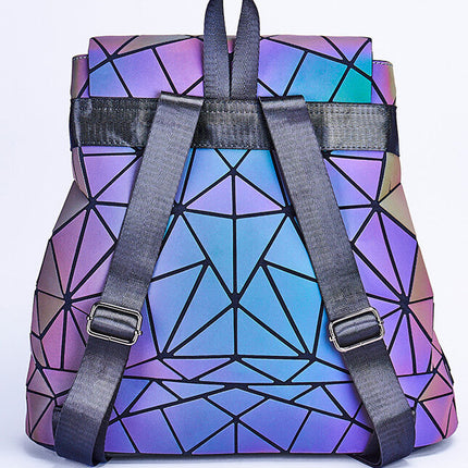 Dynamic Geometric Backpack with Reflective Color-Changing Technology | Spacious Design for Everyday Use 3