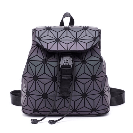 Dynamic Geometric Backpack with Reflective Color-Changing Technology | Spacious Design for Everyday Use 6