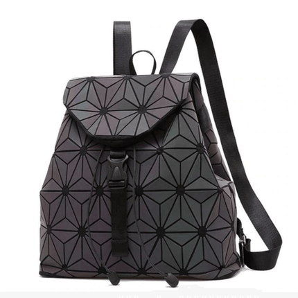 Dynamic Geometric Backpack with Reflective Color-Changing Technology | Spacious Design for Everyday Use 7