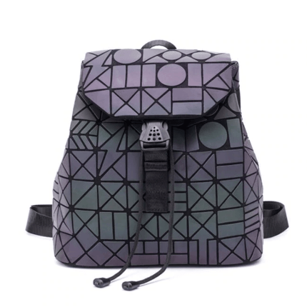 Dynamic Geometric Backpack with Reflective Color-Changing Technology | Spacious Design for Everyday Use 8