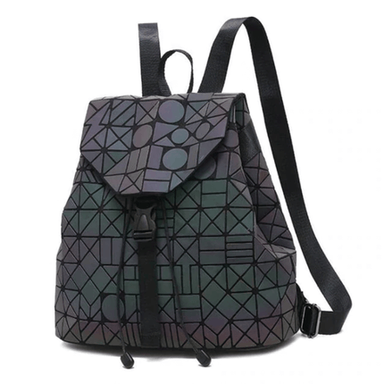 Dynamic Geometric Backpack with Reflective Color-Changing Technology | Spacious Design for Everyday Use 9