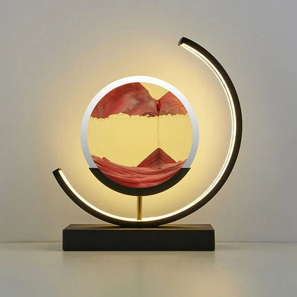 Dynamic Sand Art LED Hourglass Lamp with Elegant Iron Design | Mesmerizing Home Decor for Captivating Ambiance 11