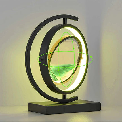 Dynamic Sand Art LED Hourglass Lamp with Elegant Iron Design | Mesmerizing Home Decor for Captivating Ambiance 4