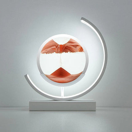 Dynamic Sand Art LED Hourglass Lamp with Elegant Iron Design | Mesmerizing Home Decor for Captivating Ambiance 7