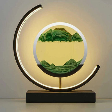 Dynamic Sand Art LED Hourglass Lamp with Elegant Iron Design | Mesmerizing Home Decor for Captivating Ambiance 8
