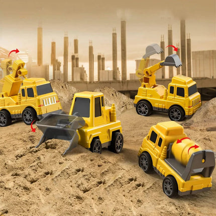 Dynamic Vehicle Set | 5-Piece Construction Playset with Lights & Sounds | Engaging Fun for Kids 3