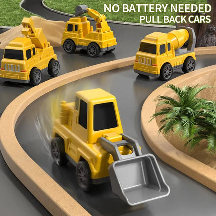 Dynamic Vehicle Set | 5-Piece Construction Playset with Lights & Sounds | Engaging Fun for Kids 5
