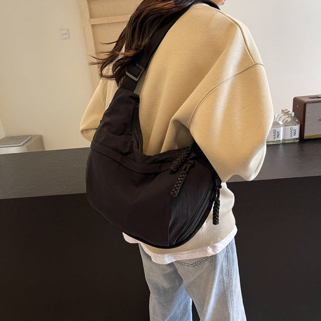 EVERCARRY | Nylon Shoulder Bag with Smart Compartments | Lightweight & Water-Repellent for Everyday Use 0
