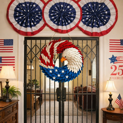Eagle-Themed Decorative Wreath | Stunning Evergreen Design for Year-Round Display 6