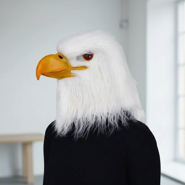 Eagle Head Mask | Realistic Animal Costume Accessory for Halloween Fun 0