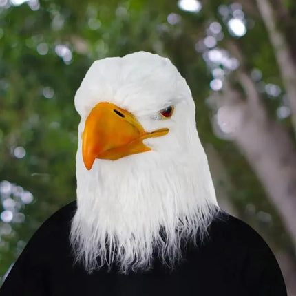 Eagle Head Mask | Realistic Animal Costume Accessory for Halloween Fun 3