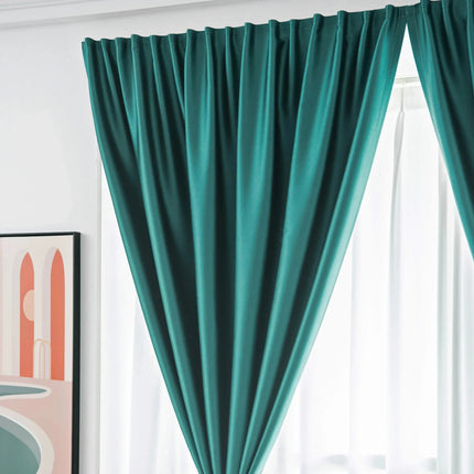 Eco-Friendly Blackout Curtains for Bedroom with Velcro Fastening | UPF100 Light Control and UV Protection 2