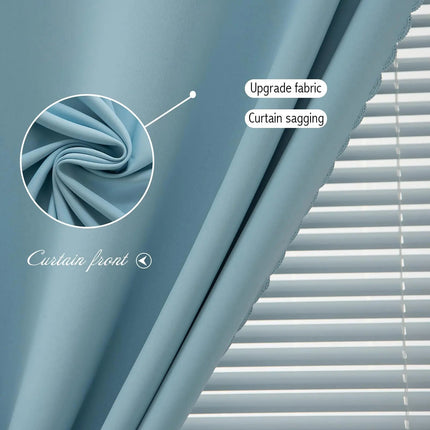 Eco-Friendly Blackout Curtains for Bedroom with Velcro Fastening | UPF100 Light Control and UV Protection 3