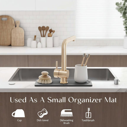 Eco-Friendly Diatomite Sink Mat | Fast Drying Kitchen Sink Protector for Clean Countertops 4