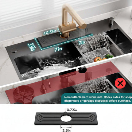 Eco-Friendly Diatomite Sink Mat | Fast Drying Kitchen Sink Protector for Clean Countertops 5