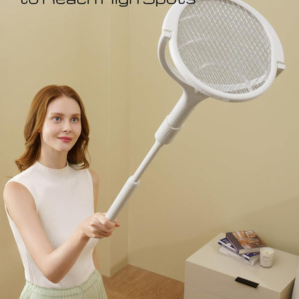 Eco-Friendly Electric Fly Swatter with 90-Degree Swivel Head for Effective Insect Control 4