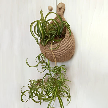 Eco-Friendly Jute Hanging Baskets | Handcrafted Storage Solution for Home 3