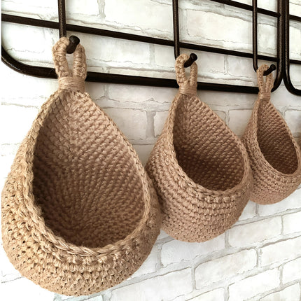 Eco-Friendly Jute Hanging Baskets | Handcrafted Storage Solution for Home 4