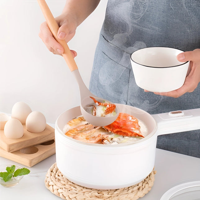 Eco-Friendly Kitchenware Set | 12-Piece Silicone Utensils with Bamboo Handles for Stylish Cooking 1
