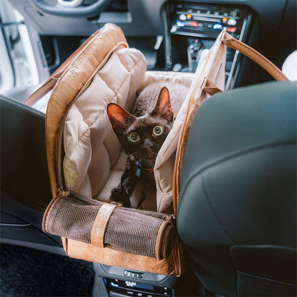 Eco-Friendly Pet Travel Bag Carrier with Expandable Space | Stylish Design for Safe Adventures 3