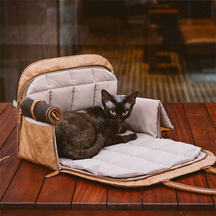 Eco-Friendly Pet Travel Bag Carrier with Expandable Space | Stylish Design for Safe Adventures 5