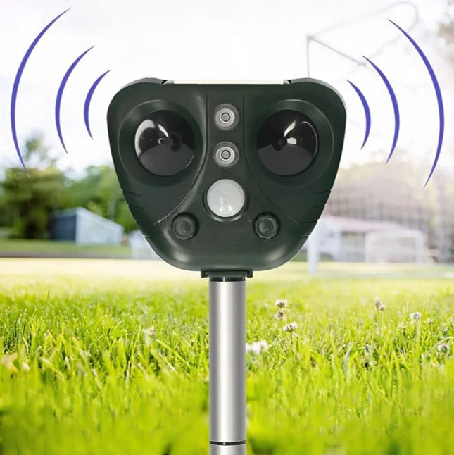 Eco-Friendly Solar Bird Deterrent | Ultrasonic & LED Technology for Effective Bird Control 0