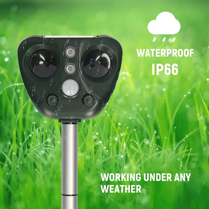Eco-Friendly Solar Bird Deterrent | Ultrasonic & LED Technology for Effective Bird Control 3