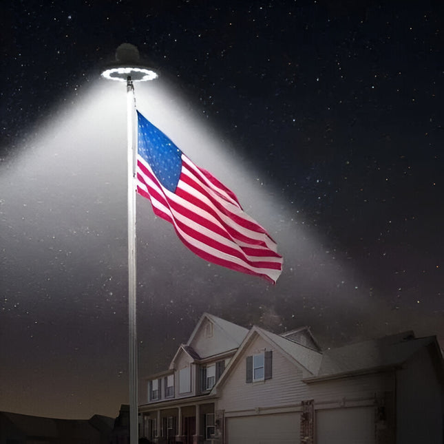 Eco-Friendly Solar Flagpole Light with Automatic Dusk to Dawn Operation | 700 Lumens for Enhanced Visibility 1
