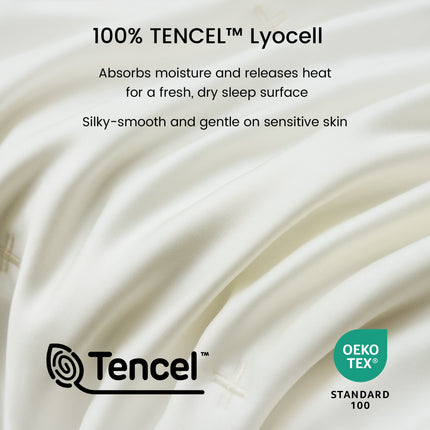 Eco-Friendly Tencel™ Silky Sheet Set with Moisture-Wicking Fabric | Breathable Design for Comfortable Sleep 1