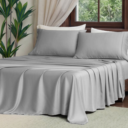 Eco-Friendly Tencel™ Silky Sheet Set with Moisture-Wicking Fabric | Breathable Design for Comfortable Sleep 4