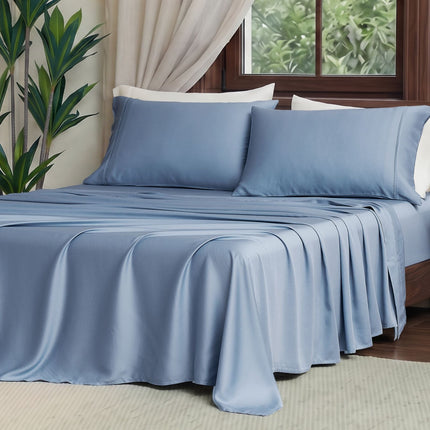 Eco-Friendly Tencel™ Silky Sheet Set with Moisture-Wicking Fabric | Breathable Design for Comfortable Sleep 8