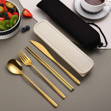 Eco-Friendly | Stainless Steel Cutlery Set with Portable Design | Durable Silverware for Everyday Dining 6