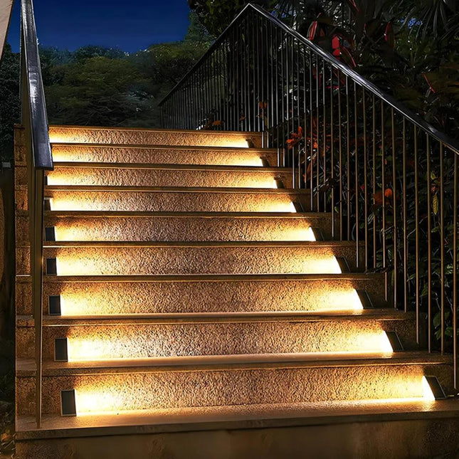 EcoBright | Solar Stair Lights with Energy-Efficient LED | Waterproof Design for Safety and Style 1