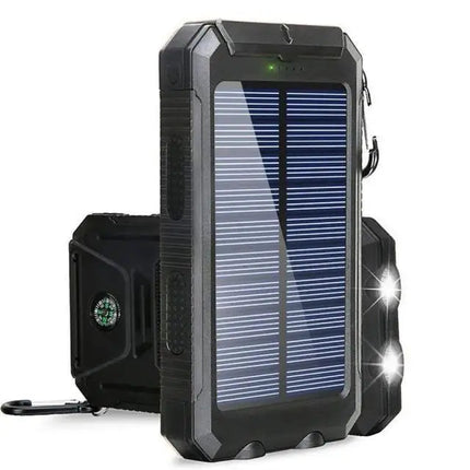 EcoCharge | 20000mAh Solar-Powered Battery Pack with LED Light | Portable Power Solution for Outdoor Adventures 0