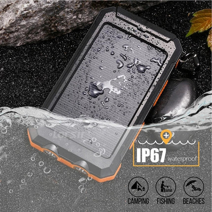 EcoCharge | 20000mAh Solar-Powered Battery Pack with LED Light | Portable Power Solution for Outdoor Adventures 5