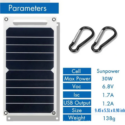 EcoCharge | Portable Solar Phone Charger with USB Output | Waterproof Design for Outdoor Adventures 6