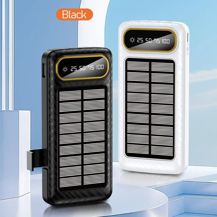 EcoCharge | Portable Solar Power Bank with 10000mAh Capacity & Digital Display | Multi-Device Charging for Outdoor Adventures 4