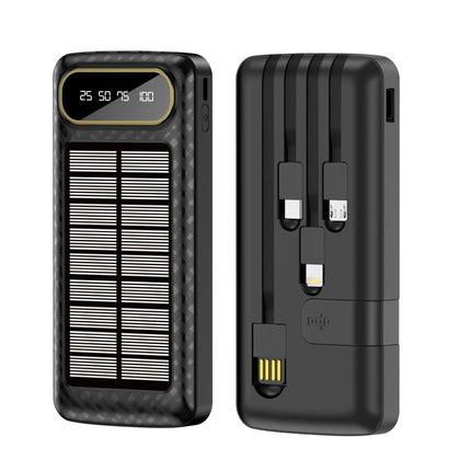 EcoCharge | Portable Solar Power Bank with 10000mAh Capacity & Digital Display | Multi-Device Charging for Outdoor Adventures 6
