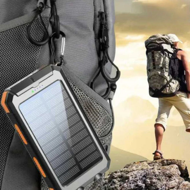 EcoCharge | Portable Solar Power Bank with 10,000mAh Capacity | Waterproof Design for Outdoor Adventures 1