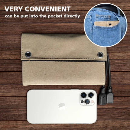 EcoCharge | Portable Solar Power Bank with Dual USB Ports | Waterproof Design for Outdoor Adventures 5