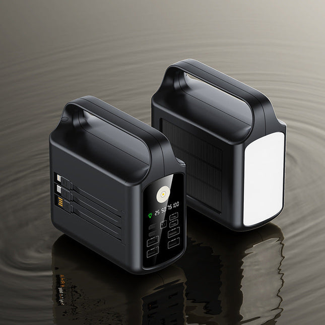 EcoCharge | Portable Solar Power Bank with High Capacity & Multi-Device Charging | Durable Design for Outdoor Adventures 0