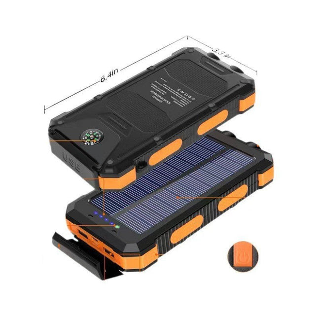 EcoCharge | Portable Solar Power Bank with Integrated Plug for Outdoor Adventures 1