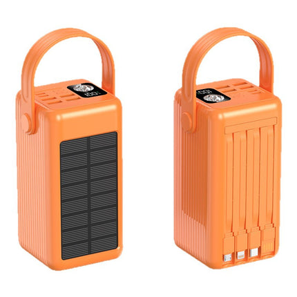 EcoCharge | Portable Solar Power Bank with LED Display & Cable Management | Ideal for Outdoor Adventures 1