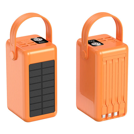 EcoCharge | Portable Solar Power Bank with LED Display & Cable Management | Ideal for Outdoor Adventures 3