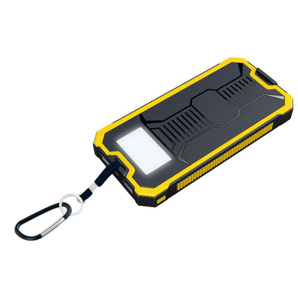 EcoCharge | Portable Solar Power Bank with LED Lamp for Outdoor Adventures 0