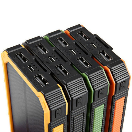 EcoCharge | Portable Solar Power Bank with LED Lamp for Outdoor Adventures 1