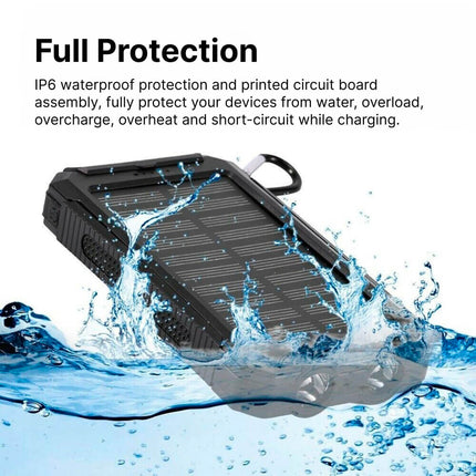 EcoCharge | Solar Power Bank with Dual USB Ports & LED Flashlight | 500000mAh Capacity for Outdoor Adventures 5