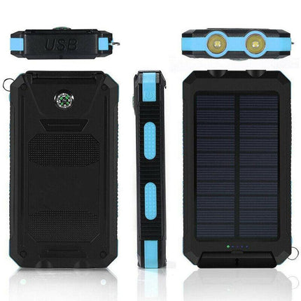 EcoCharge | Solar Power Bank with Dual USB Ports & LED Flashlight | 500000mAh Capacity for Outdoor Adventures 6