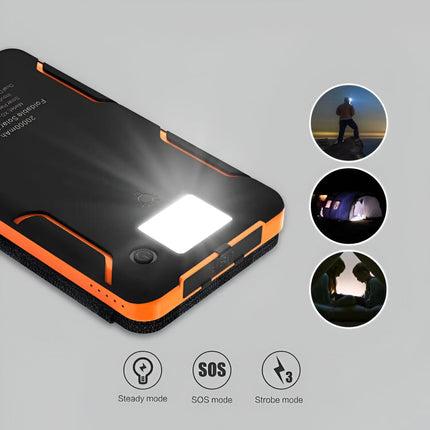 EcoCharge | Solar Power Bank with Foldable Panel & Fast Charging | 25000mAh Capacity for Outdoor Adventures 7