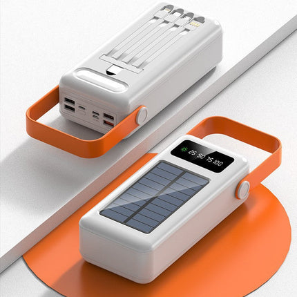 EcoCharge | Solar Power Bank with High Capacity & LCD Display | Portable Charger for Eco-Friendly On-the-Go Charging 0
